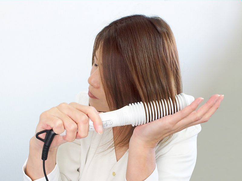 ナチュラルなふんわりカール、毛先のCカール